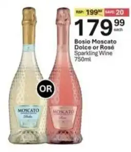Liquor City Bosio Moscato Dolce or Rosé Sparkling Wine offer
