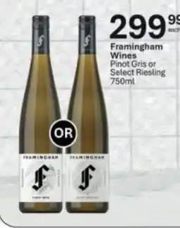 Liquor City Framingham Wines Pinot Gris or Select Riesling offer