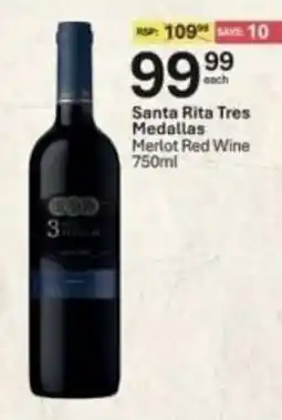 Liquor City Santa Rita Tres Medallas Merlot Red Wine offer
