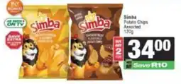 KwikSpar Simba Potato Chips Assorted offer