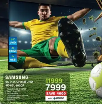 SAMSUNG 65-inch Crystal UHD