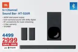 Incredible Connection JBL 5.1 Channel Sound Bar - HT-S20R offer