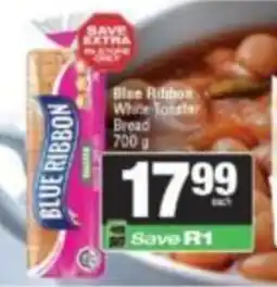 KwikSpar Blue Ribbon White Toastar Bread offer