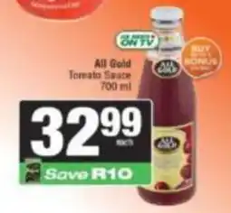 KwikSpar All Gold Tomato Sauce offer