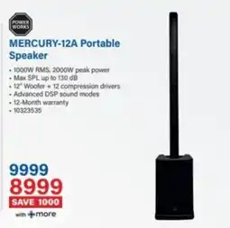 Incredible Connection MERCURY-12A Portable Speaker offer