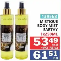 Arrow Cash And Carry Mistique Body Mist Earthy offer