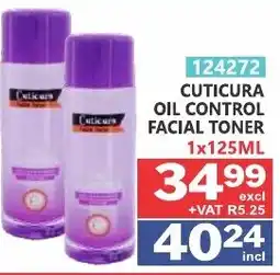 Arrow Cash And Carry Cuticura Oil Control Facial Toner offer