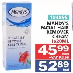 Arrow Cash And Carry Mandy's facial hair remover cream duo offer