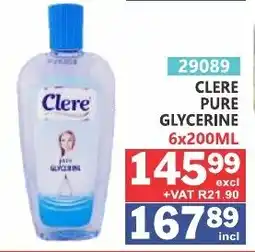 Arrow Cash And Carry Clere Pure Glycerine offer