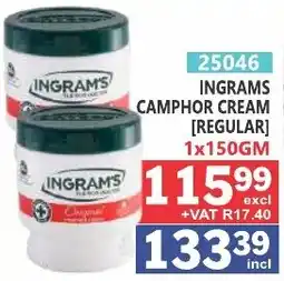 Arrow Cash And Carry INGRAMS CAMPHOR CREAM [REGULAR] offer