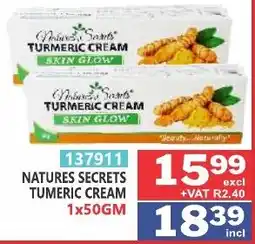 Arrow Cash And Carry Natures Secrets Turmeric Cream offer