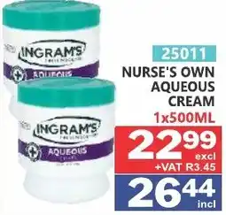 Arrow Cash And Carry Nurse's Own Aqueous Cream offer
