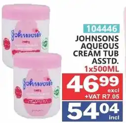 Arrow Cash And Carry Johnsons aqueous cream tub offer