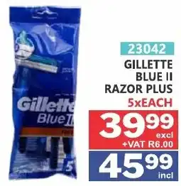 Arrow Cash And Carry GILLETTE BLUE II RAZOR PLUS offer