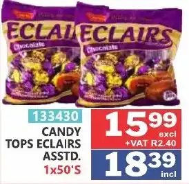 Arrow Cash And Carry Candy Tops Eclairs offer