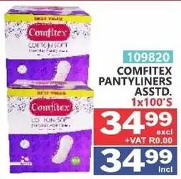 Arrow Cash And Carry Comfitex Pantyliners Assorted offer