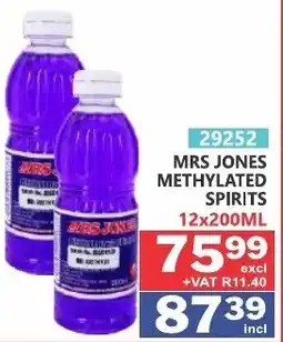 Arrow Cash And Carry MRS JONES METHYLATED SPIRITS offer