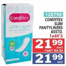 Arrow Cash And Carry Comfitex Ultra Slim Pantyliners offer