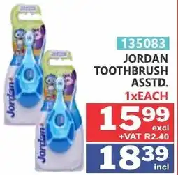 Arrow Cash And Carry Jordan Toothbrush Assorted offer
