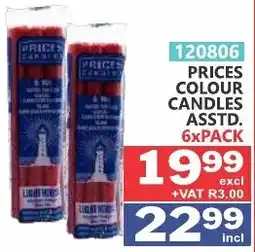 Arrow Cash And Carry Prices Colour Candles Assorted offer