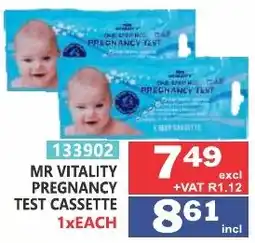 Arrow Cash And Carry Mr vitality pregnancy test cassette offer