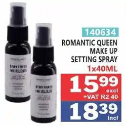 Arrow Cash And Carry Romantic queen make up setting spray offer