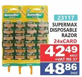 Arrow Cash And Carry Supermax Disposable Razor offer