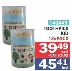 Arrow Cash And Carry TOOTHPICK KID offer