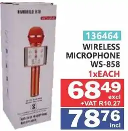Arrow Cash And Carry RANDBERG KTV WIRELESS MICROPHONE WS-858 offer