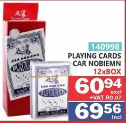 Arrow Cash And Carry Playing cards car nobiemn offer