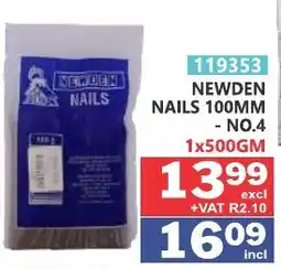 Arrow Cash And Carry NEWDEN NAILS 100MM - NO.4 offer