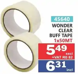 Arrow Cash And Carry Wonder Clear Buff Tape offer