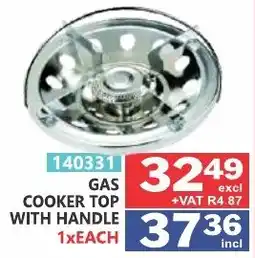 Arrow Cash And Carry GAS COOKER TOP WITH HANDLE offer