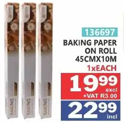 Arrow Cash And Carry BAKING PAPER ON ROLL offer