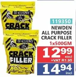 Arrow Cash And Carry NEWDEN ALL PURPOSE CRACK FILLER offer