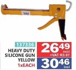 Arrow Cash And Carry HEAVY DUTY SILICONE GUN YELLOW offer