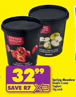 Shoprite Spring Meadow Double Cream Yoghurt offer