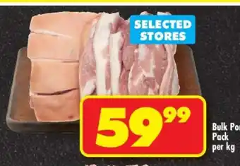 Shoprite Bulk Pork Pack offer