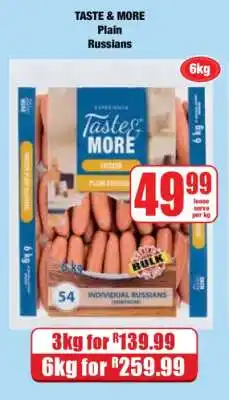 Boxer TASTE & MORE Plain Russians offer