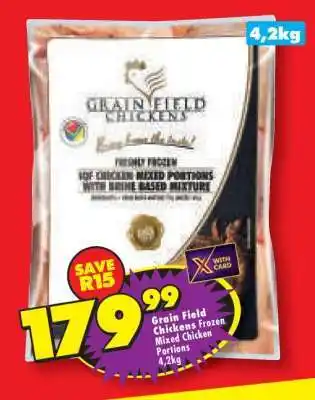 GRAIN FIELD CHICKENS FROZEN MIXED CHICKEN PORTIONS 4,2kg