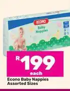 Game Econo Baby Nappies (Assorted Sizes)-Each offer