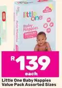 Game Little One Baby Nappies Value Pack (Assorted Sizes)-Each offer