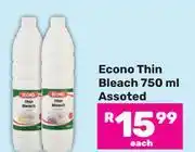 Game Econo Thin Bleach Assorted-750ml Each offer