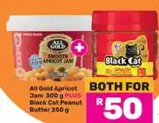 Game All Gold Apricot Jam 300g Plus Black Cat Peanut Butter 250g-For Both offer