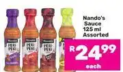Game Nando's Sauce Assorted-125ml Each offer