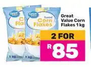 Game Great Value Corn Flakes-For 2 x 1kg offer