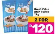 Game Great Value Bran Flakes-For 2 x 1kg offer