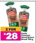 Game Sasko Premium Sliced Brown Bread-For 2 x 700g offer