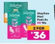 Game Stayfree Maxi Pads 8s Or 10s Pack-For 2 offer