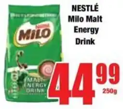 Boxer Nestlé Milo Malt Energy Drink offer